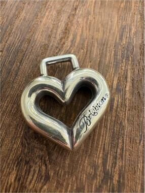 Brighton Silver Heart Padlock Charm